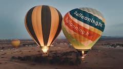 Vuelo en globo, vista panorámica de Marrakech