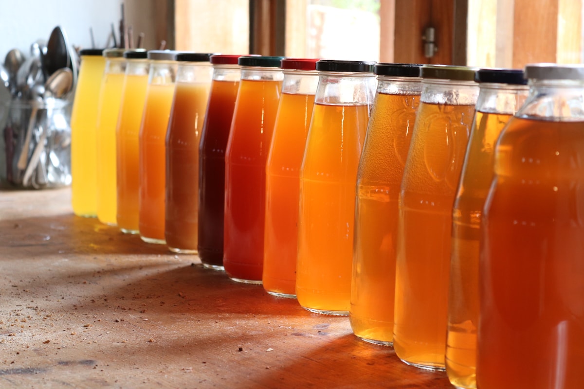 Process fruit into jam, juice and vinegar