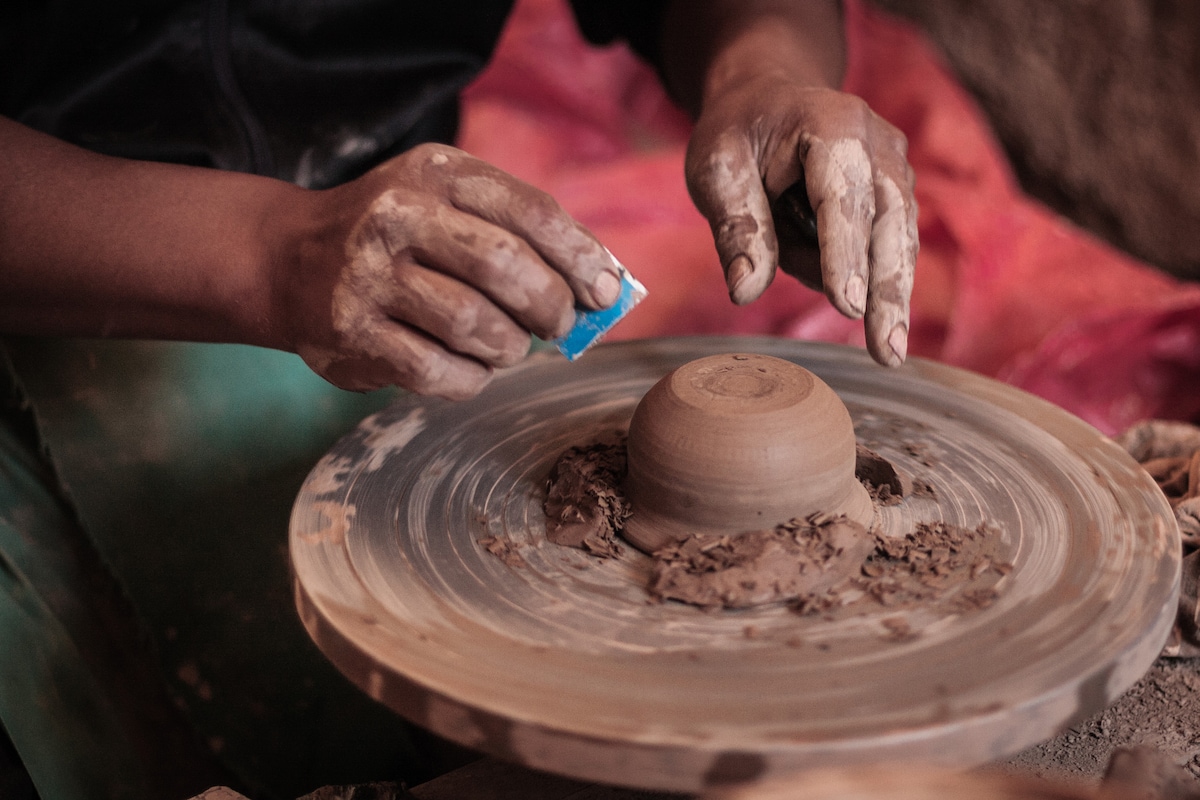 Töpferwerkstatt in Marrakesch