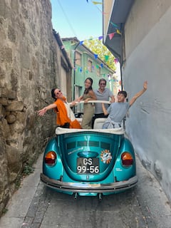 Paseo en el escarabajo de Peter por Oporto