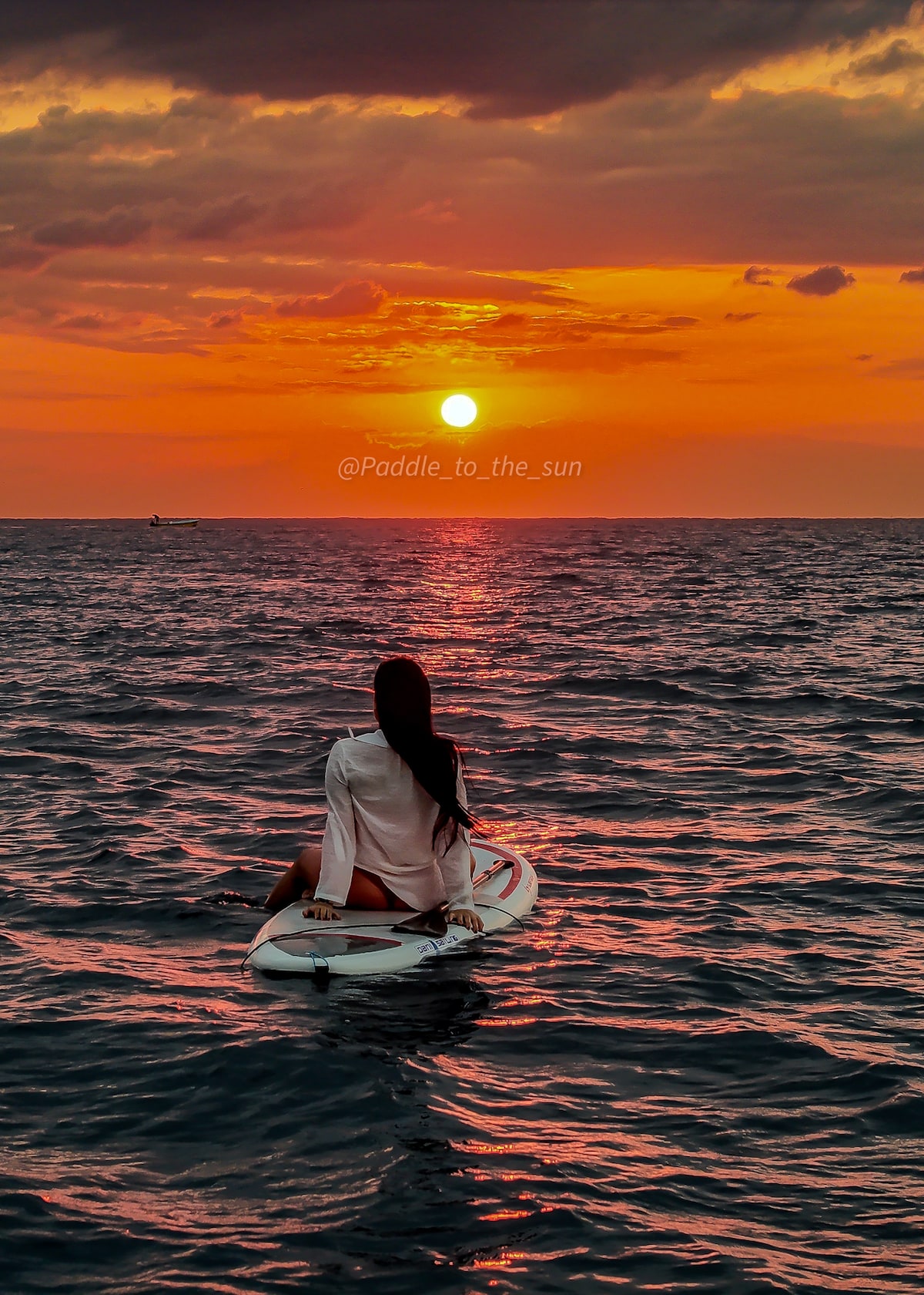 Paddle to the sun with drone photos/video