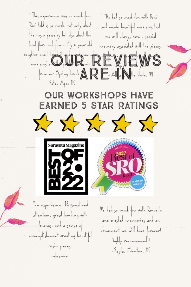 Create a Resin Ornament keepsake on Lido Beach