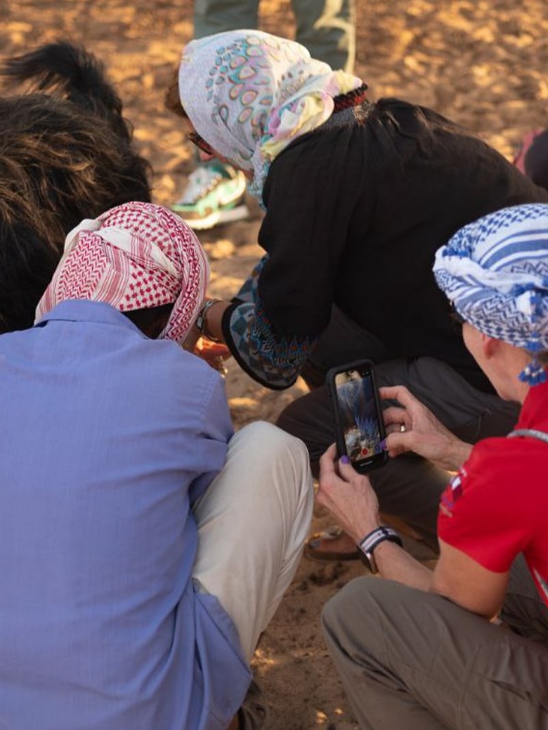 Drive to Bedouin camp in the desert