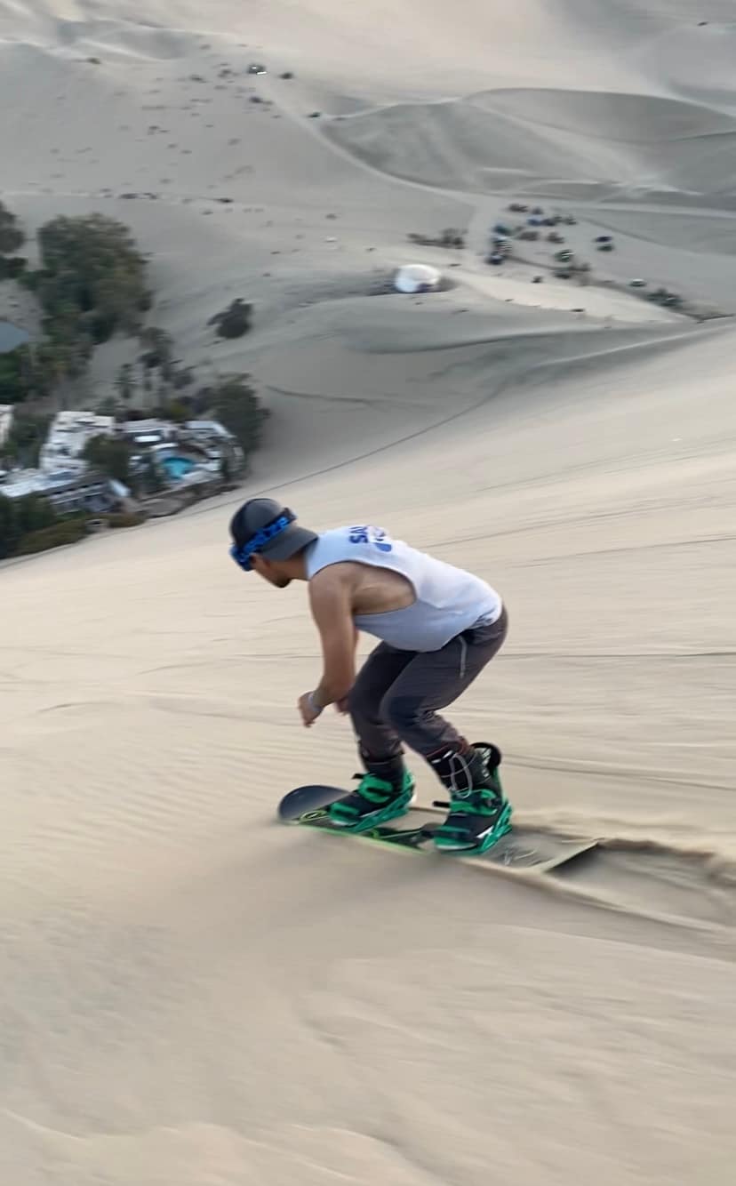 Learn sandboarding in Huacachina