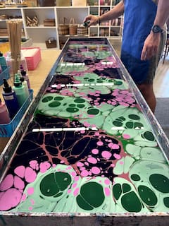 Water Marbling in Ocho Rios, Jamaica