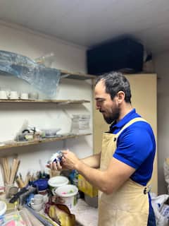 יצירת אריחים טורקים מסורתיים
