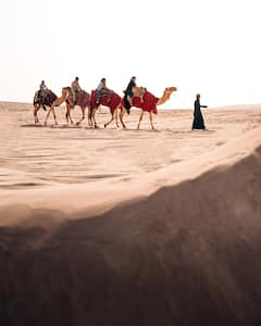 Desert safari & sunset by the inland sea in Qatar