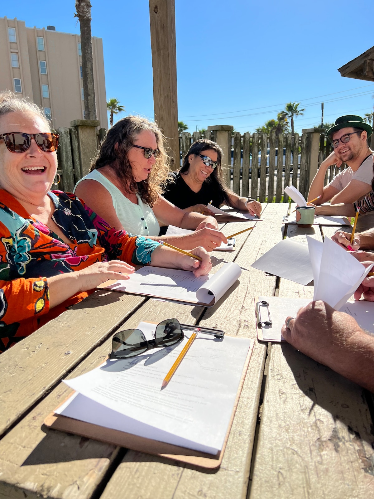 Write poetry at the beach