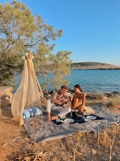 Private picnic on Paros Island