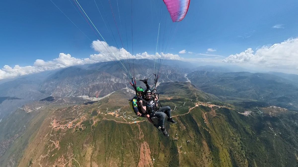 Paragliding in the Chicamocha Canyon