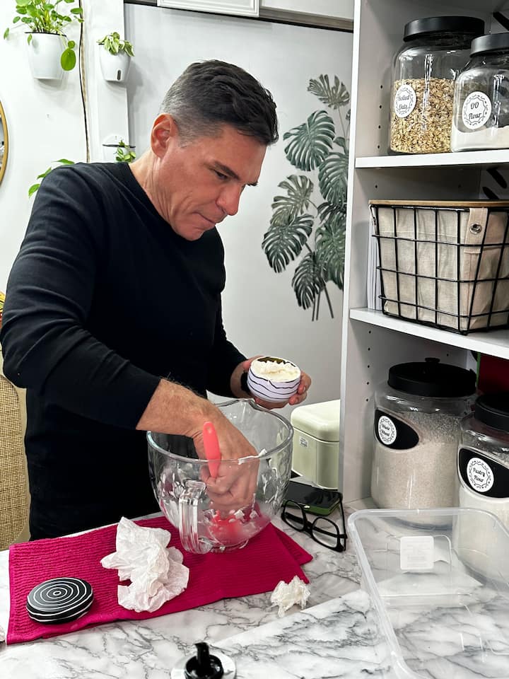 Crea una loción de manteca corporal con una química cosmética