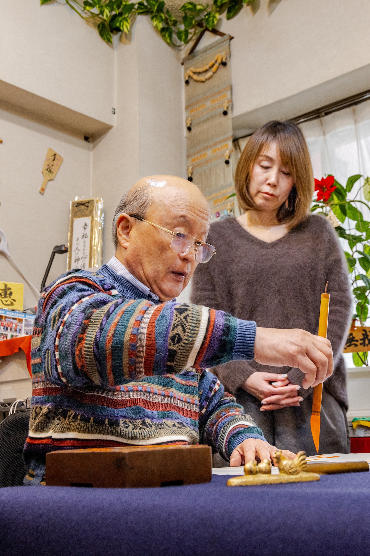 Learn Japanese calligraphy 'Shodo' with master