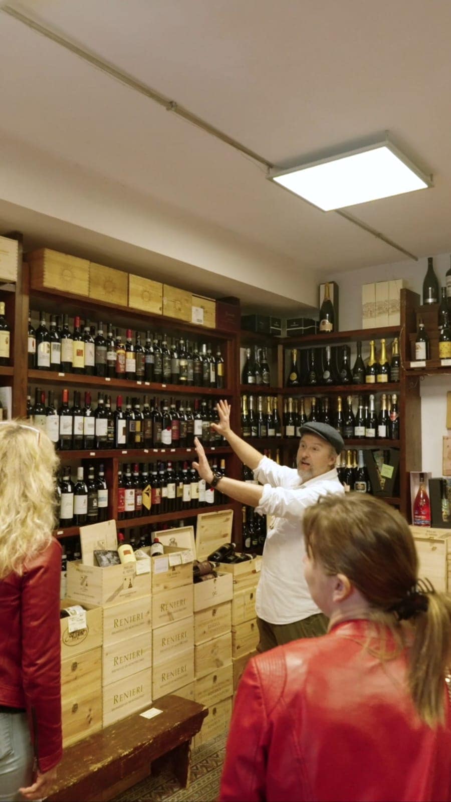 Taste wine in Etruscan tomb