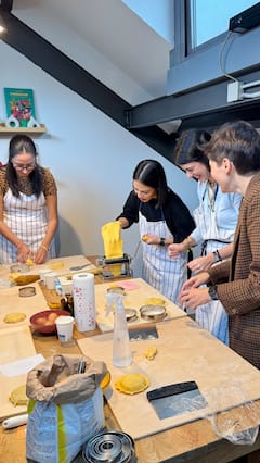 Clase de pasta fresca con un chef profesional