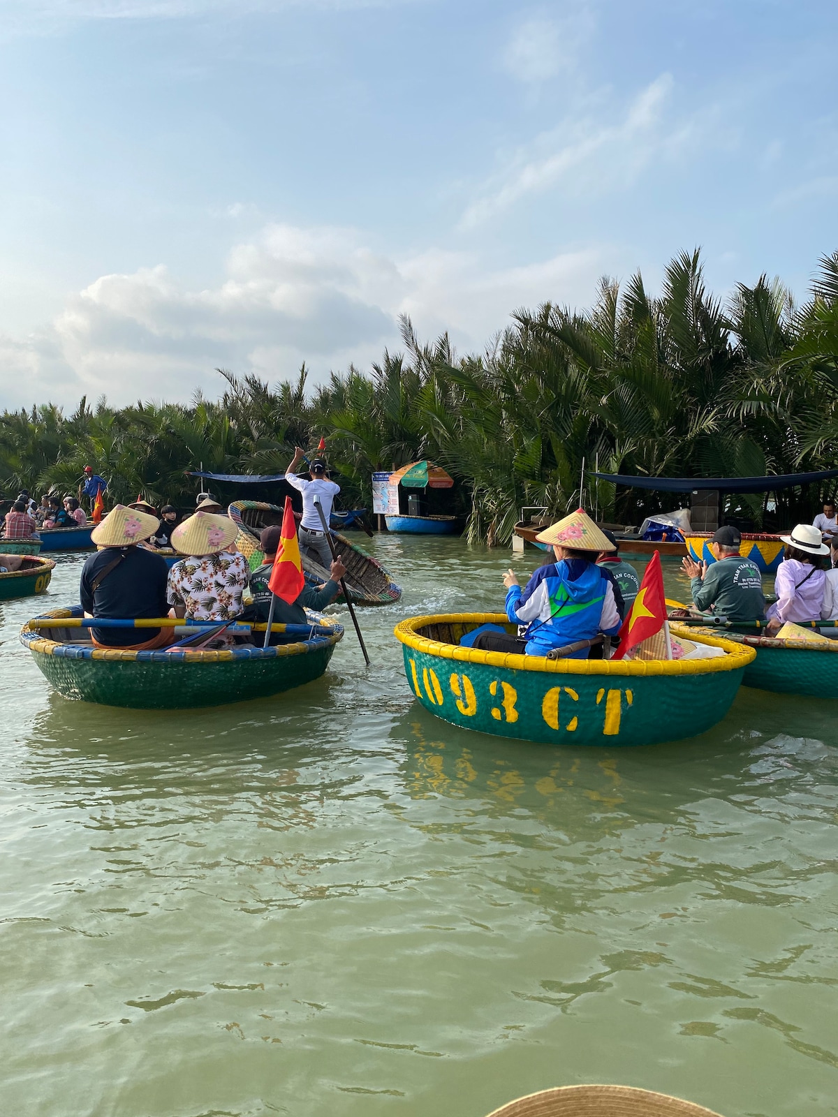 Experience a basket boat ride in Hoi An