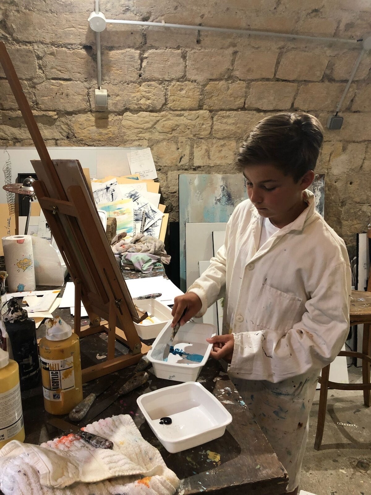 לצייר בסטודיו של אמן