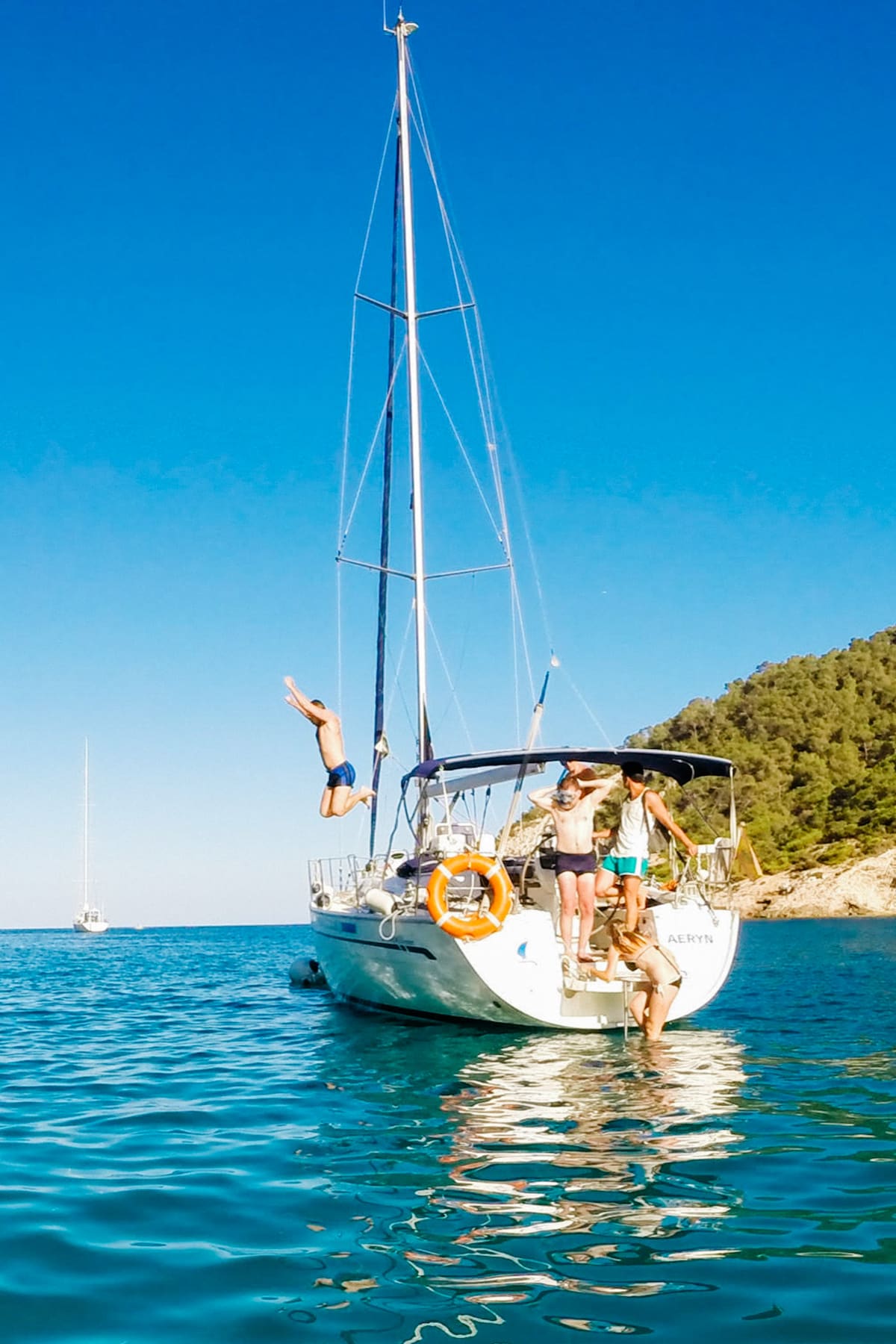 Sail and swim in crystal clear waters