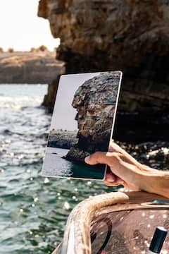 En bateau dans le bleu de Polignano avec apéritif