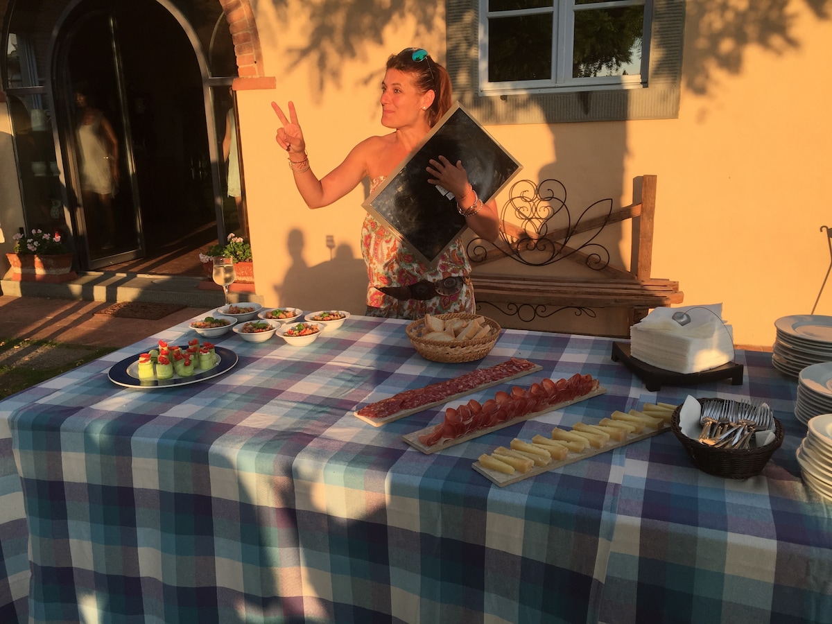 Wine tasting, a charming glass of Tuscany