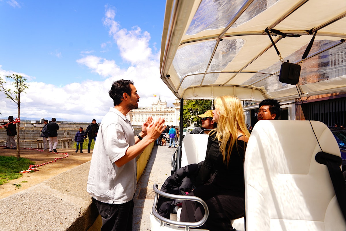 Ride through Madrids history by electric tuk tuk