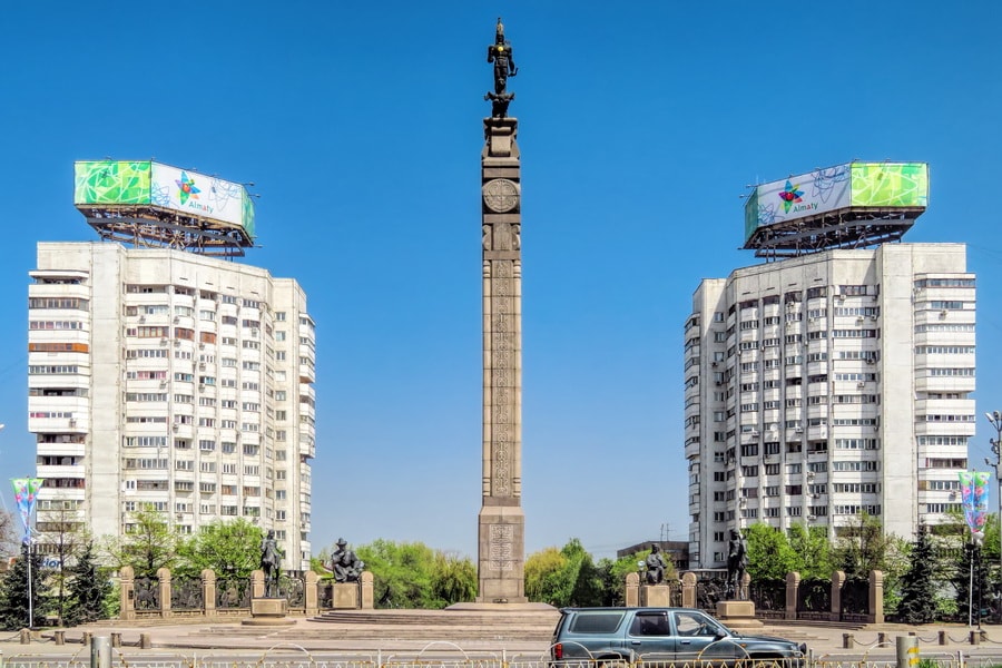 Walk Kazakhstans Largest City: Squares & Streets