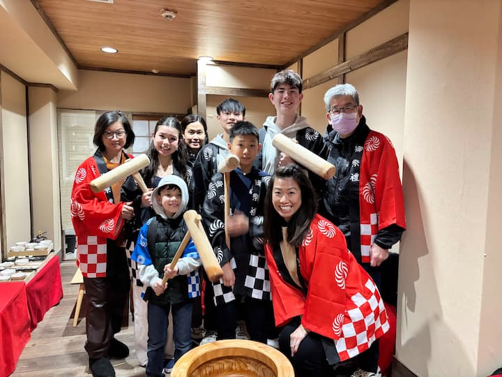 ტრადიციული მურის ტკეპნა და დეგუსტაცია ოსაკას დოტონბორიში