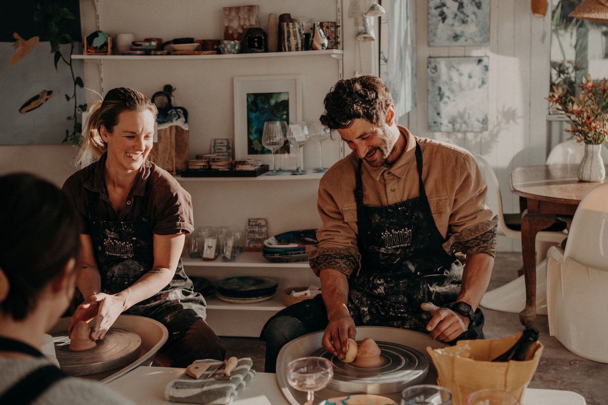 Wheel & Wine - Intro to wheel thrown pottery