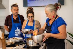 Experiencia de cocina de mariscos y maridaje de vinos en Lagos