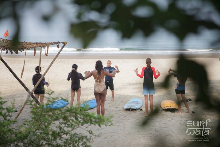 Experiencia de surf en Goa