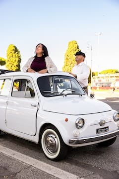 סיור ברומא בפיאט 500 וינטג' נדירה
