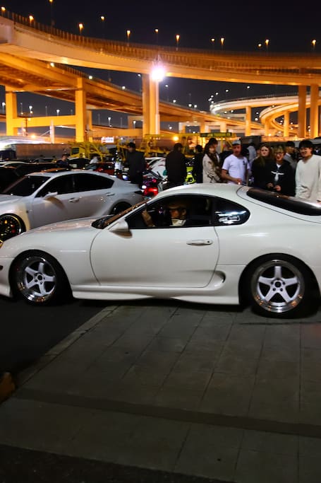 Tokyo Daikoku Jdm Car Meet Night Car Tour in Sedan