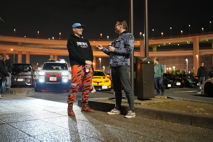 Tokyo Daikoku Jdm Car Meet-avondtour met de sedan