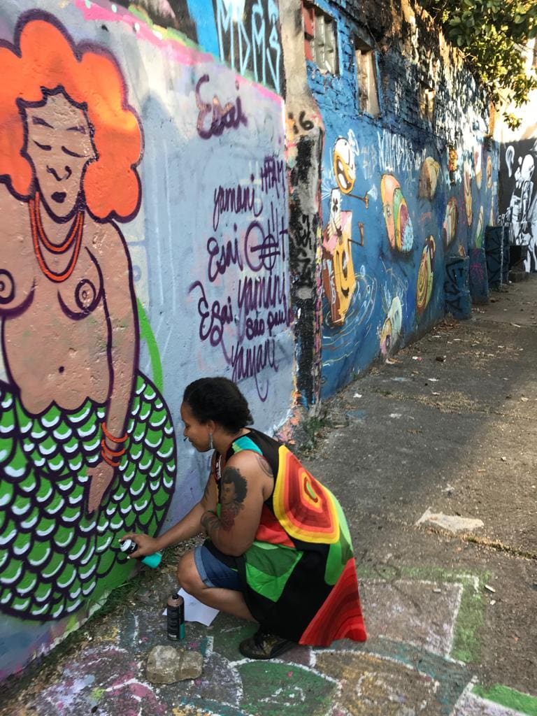 Graffiti workshop in Beco do Batman