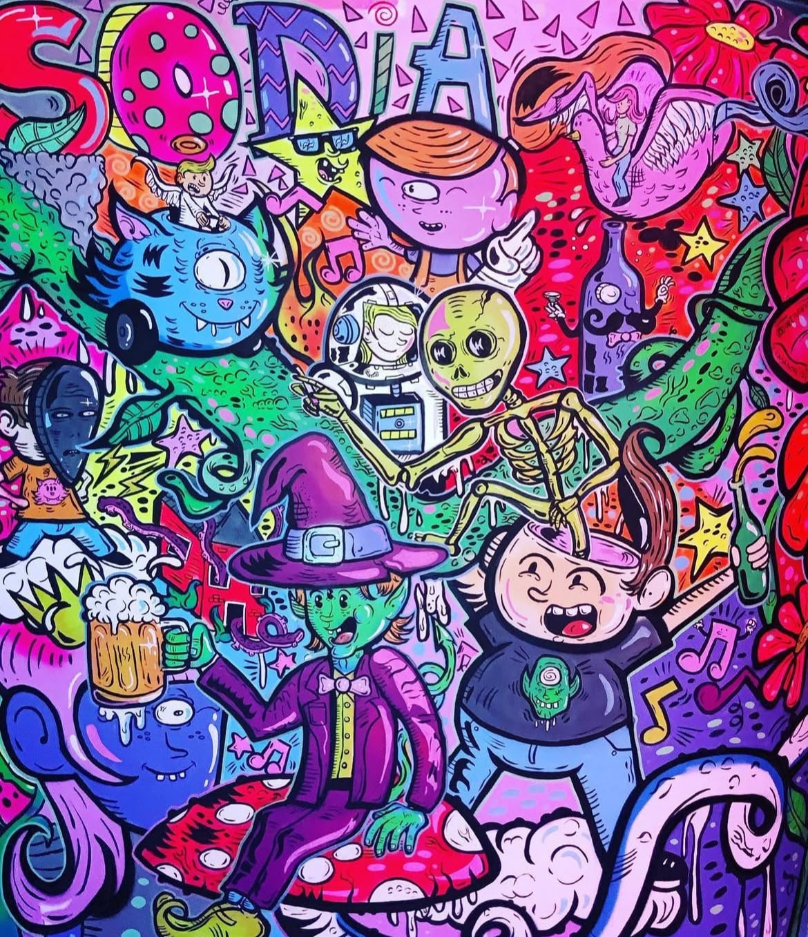 Explore wild street art Lowbrow with Iván Casanova