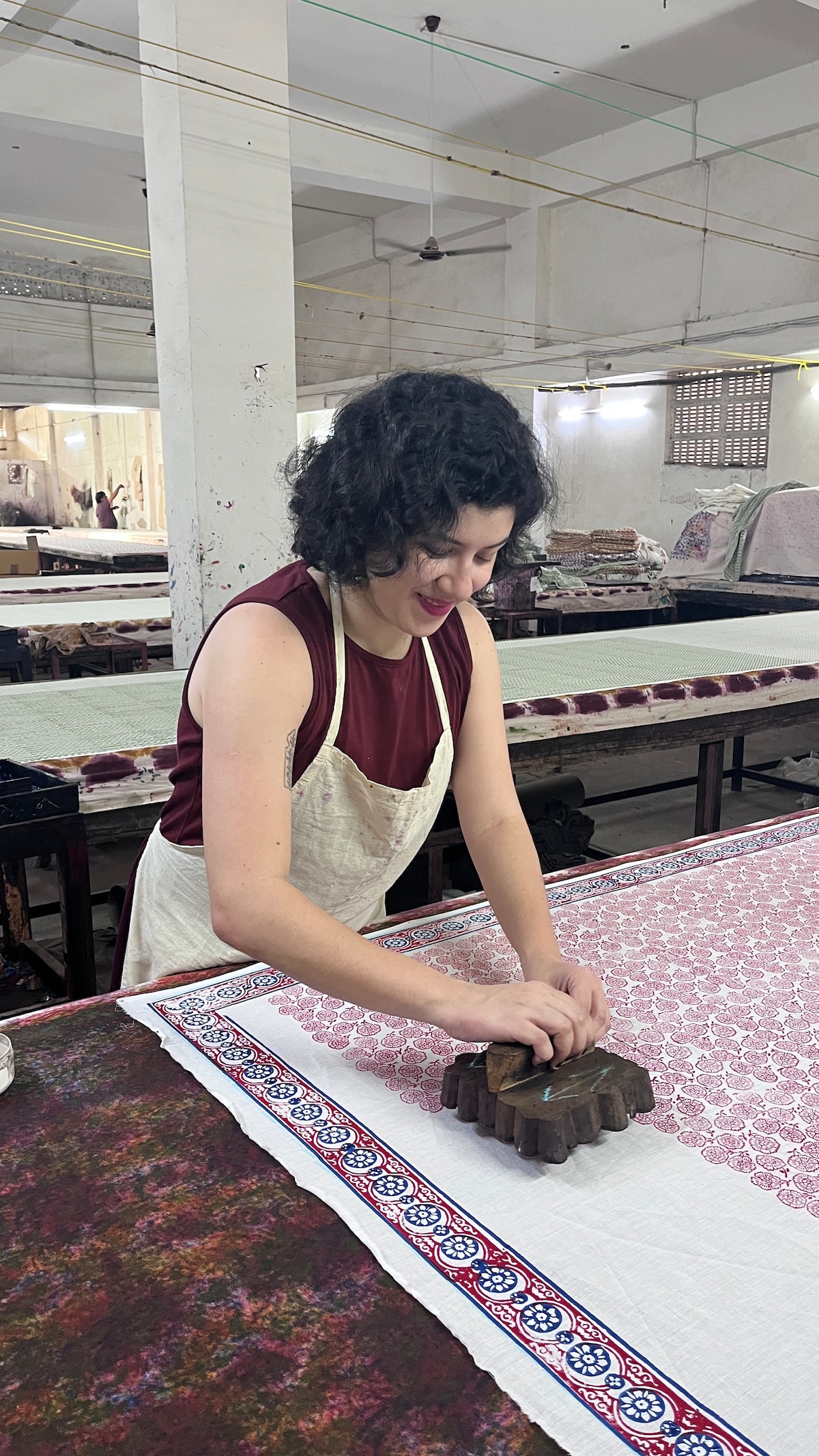 Block Print workshop with factory tour at Jaipur