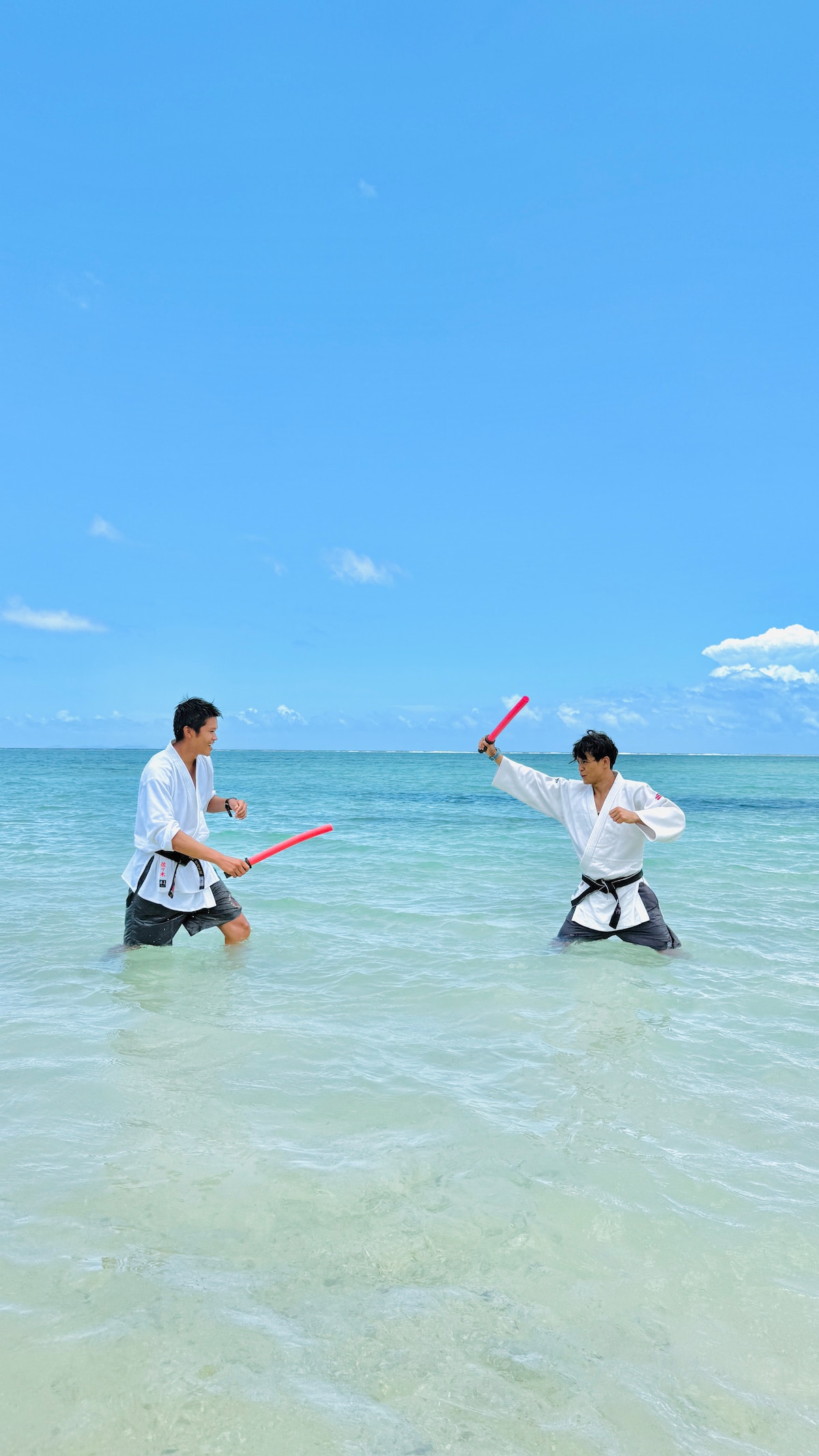 Japanese Self-Defense & Sports Swordsmanship on the Beach with a Former Police Officer