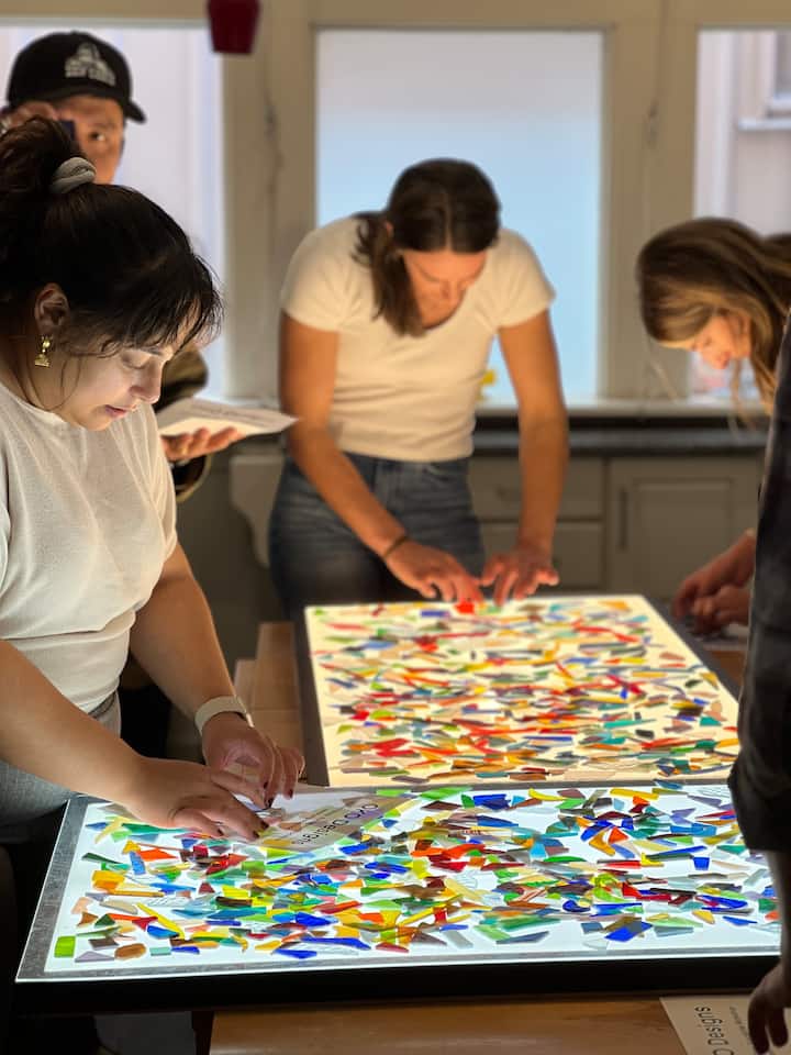 ვიტრაჟული ხელოვნების შექმნა პროფესიონალთან ერთად