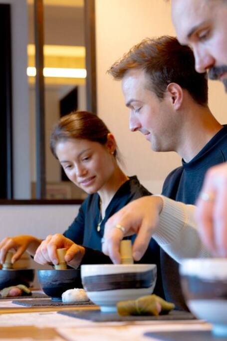 Make matcha and enjoy Japanese sweets in Asakusa