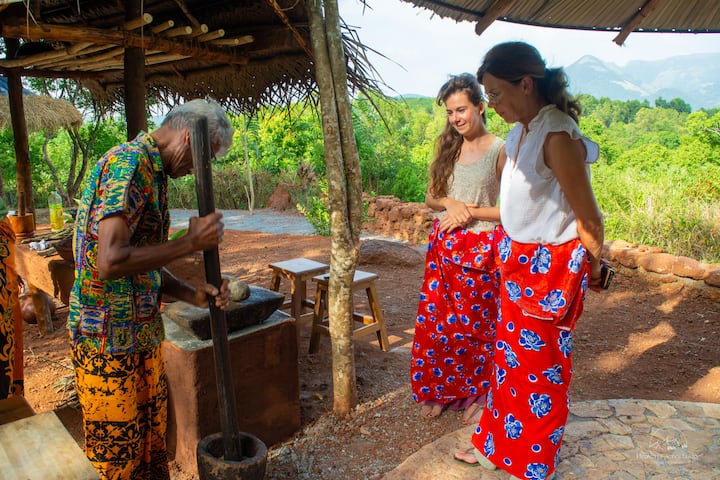 Смелете подправки и пригответе шриланкийски къри