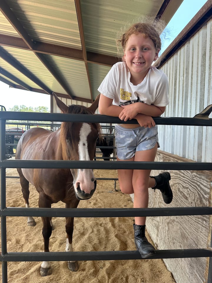 Paseos a caballo con los niños de Kerri
