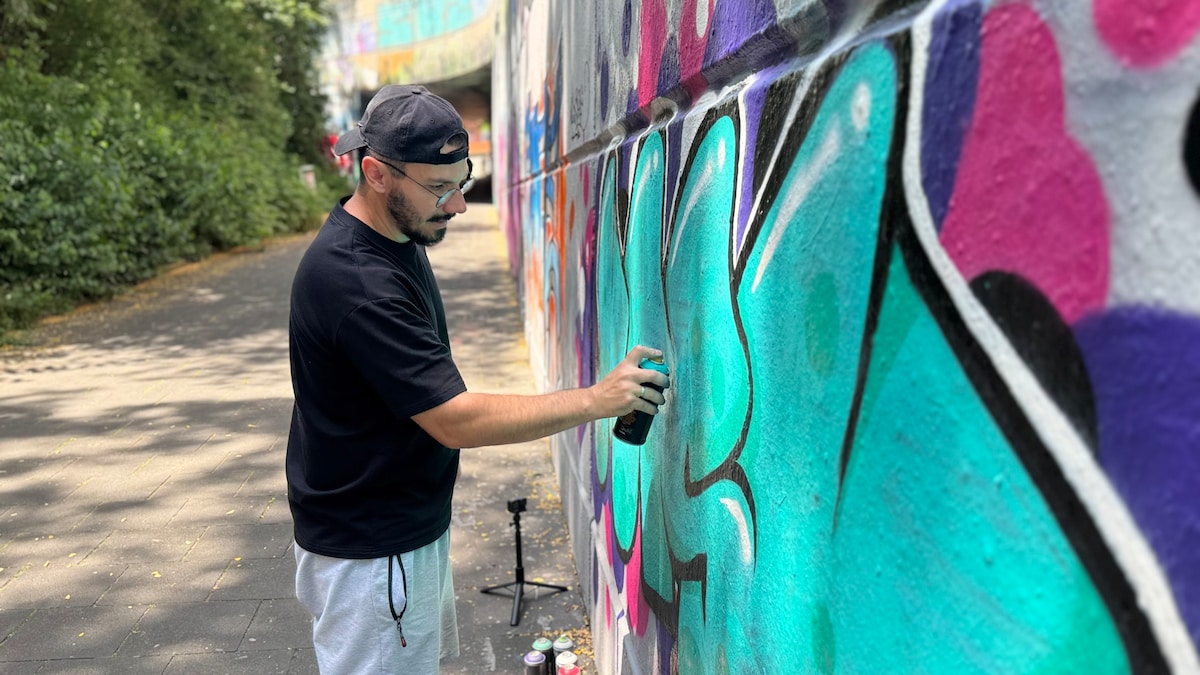 Graffiti workshop on Sarajevos bobsleigh track