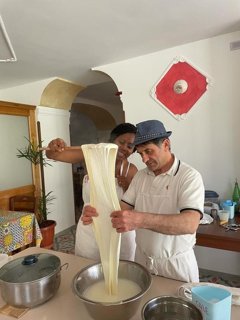 Make pasta, mozzarella, and tiramisu