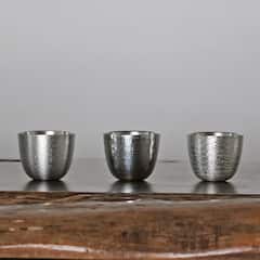 Taller privado de copas de vino de estaño con artesanos metalúrgicos en Kioto