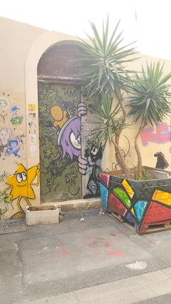 街头艺术 
-突尼斯塞特街-