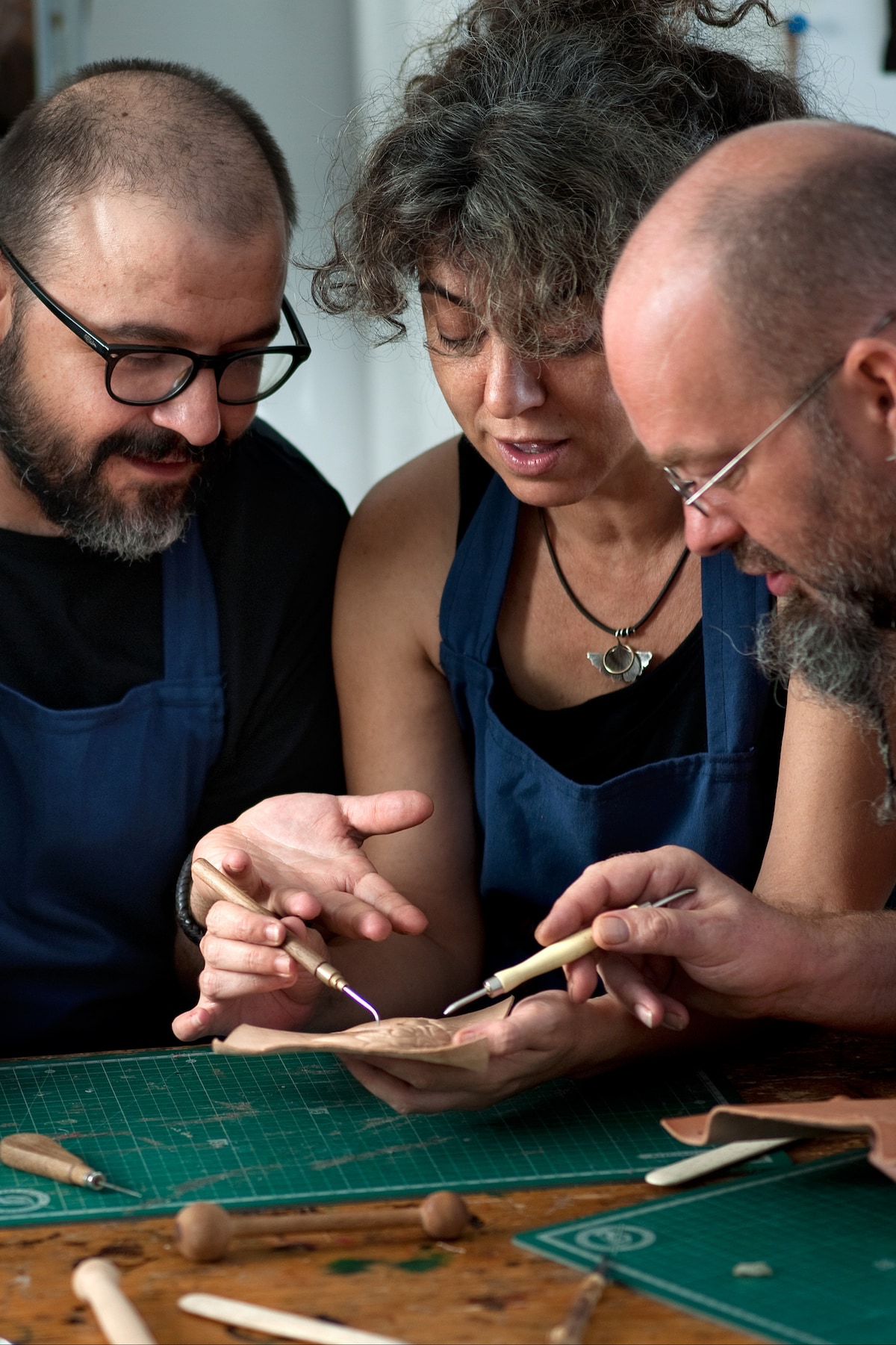 Leathercraft workshop in
Downtown Madrid