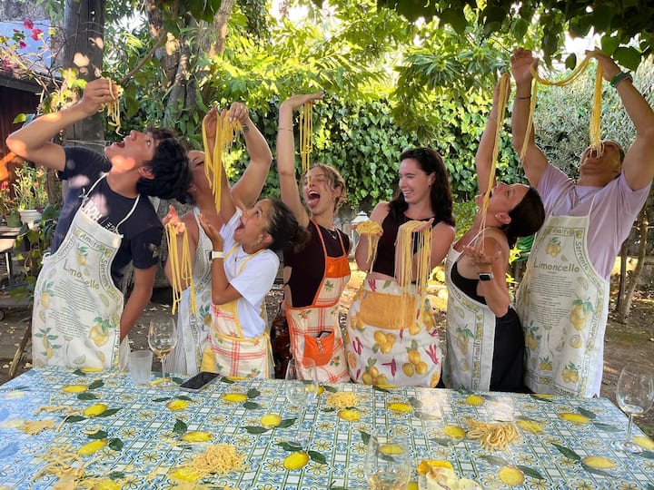 Almuerzo del domingo en el sur de Italia