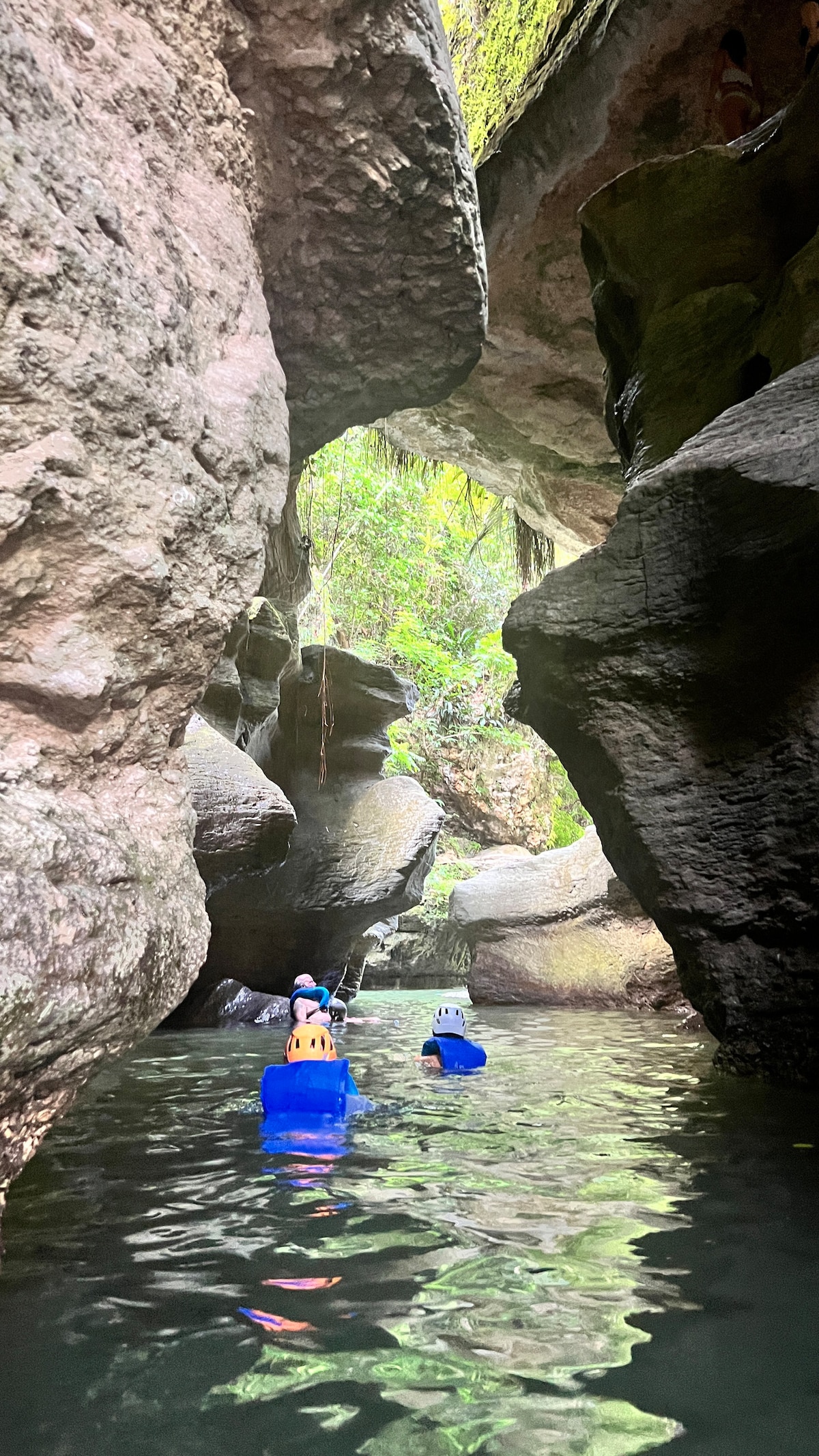 Explore caves and waterfall