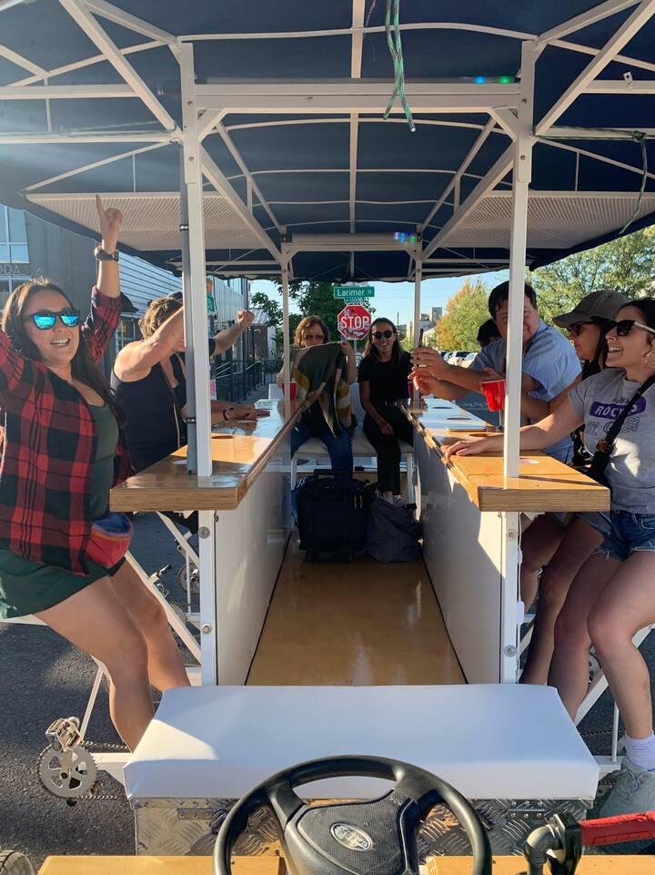 Bike Bar tours of RiNo and LoDo on the Pedal Yacht