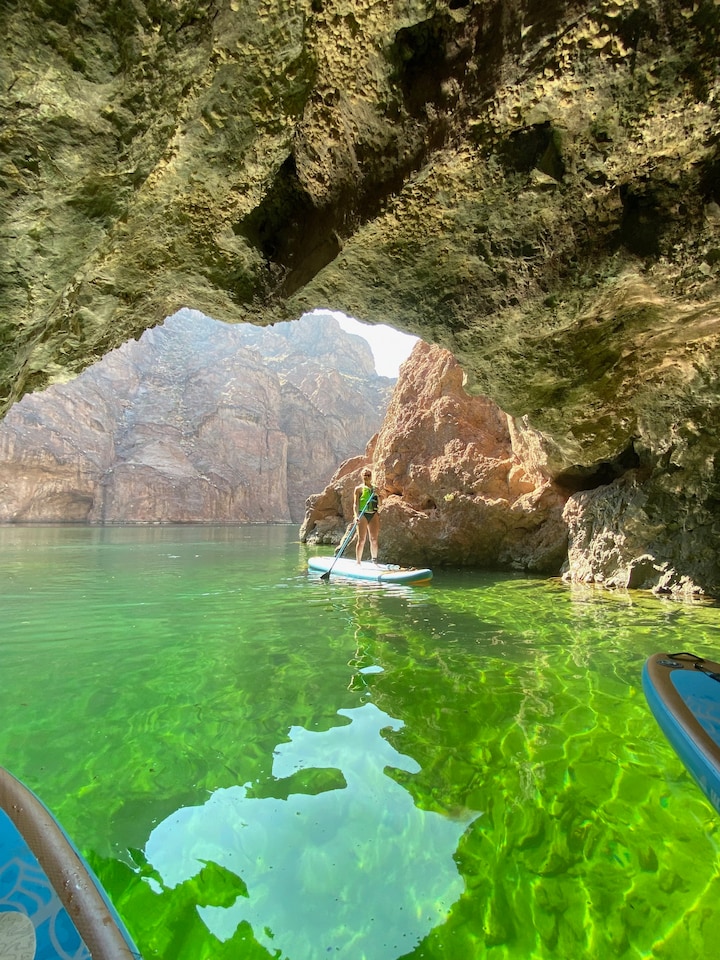 Paddle to Emerald Cave on a private SUP tour