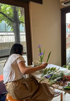 Ikebana-ervaring in Kyoto Hands-On-les